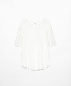 Oysho Футболка из модала с короткими рукавами, экрю