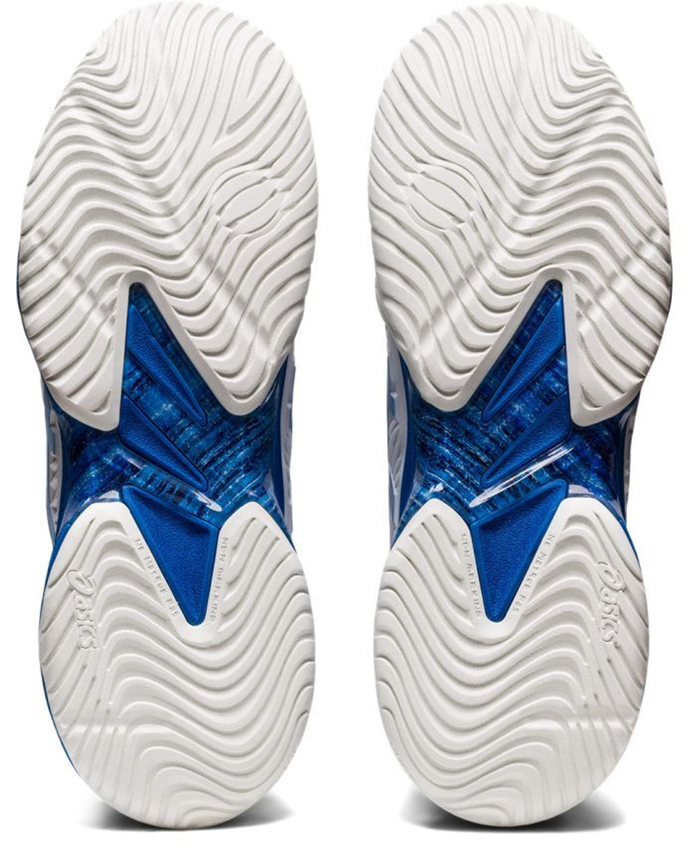 Мужские кроссовки теннисные Asics Court FF Novak - white/tuna blue