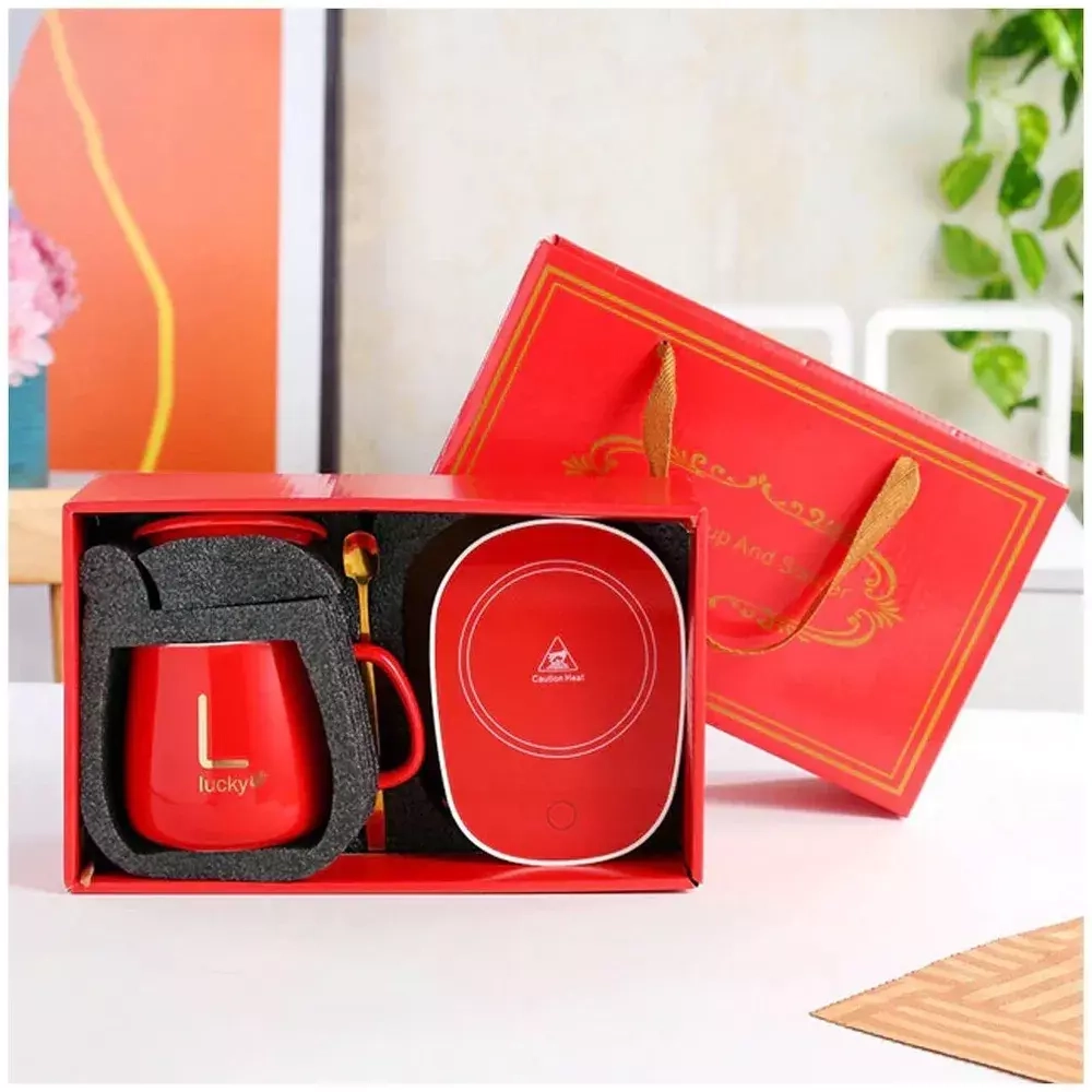 Кружка с подогревающей панелью от USB(5B)/ Чашка для чая и кофе