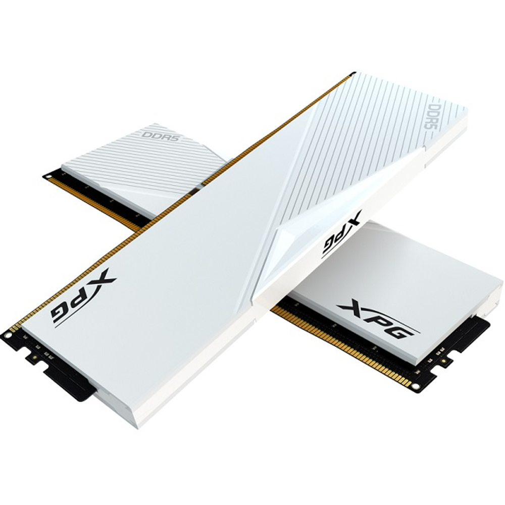 Модуль памяти DIMM DDR5 64Gb, 6000Mhz, 2x32Gb, ADATA XPG Lancer White (AX5U6000C3032G-DCLAWH)