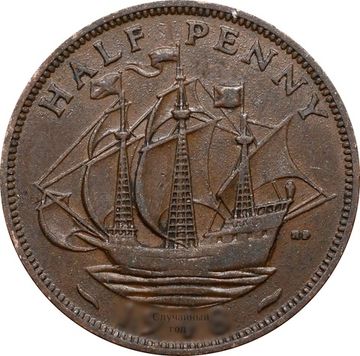 1/2 пенни 1937-1948 Великобритания