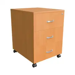 Тумба мобильная с 3-мя ящиками ТФ210, 410х480х570, ольха