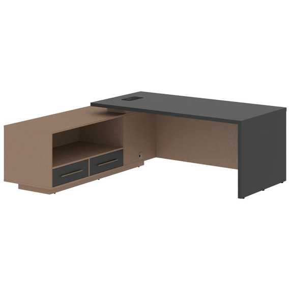 Стол руководителя с тумбой VCT 2119(L)  2100х1900х750 VELION