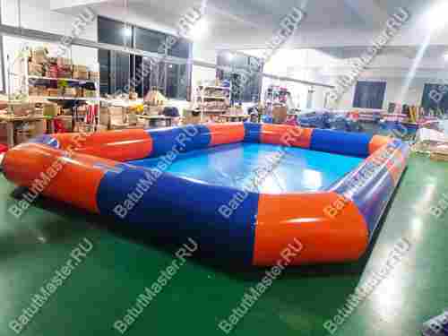 Квадратный надувной бассейн "Зебра" 8х5х0,65 м