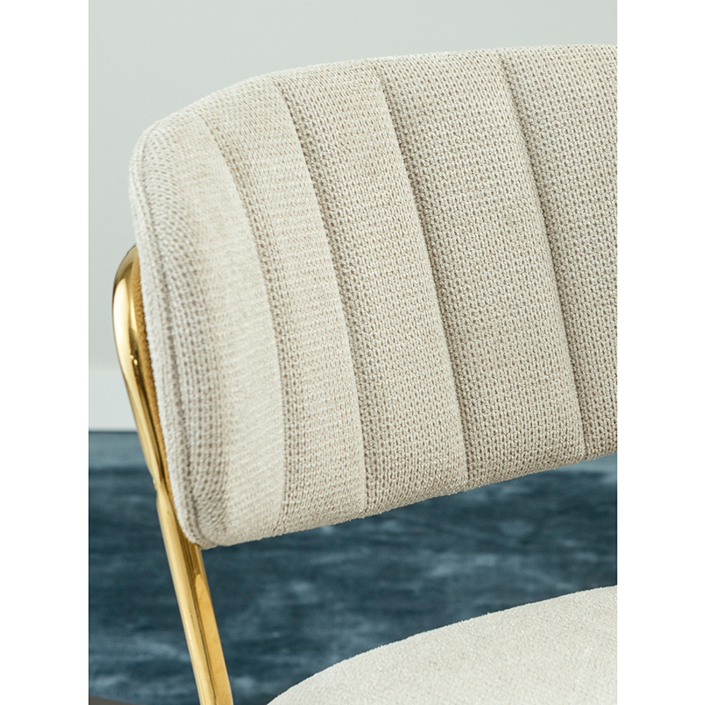 Стул барный Bergenson Bjorn Eirill, шенилл, серый