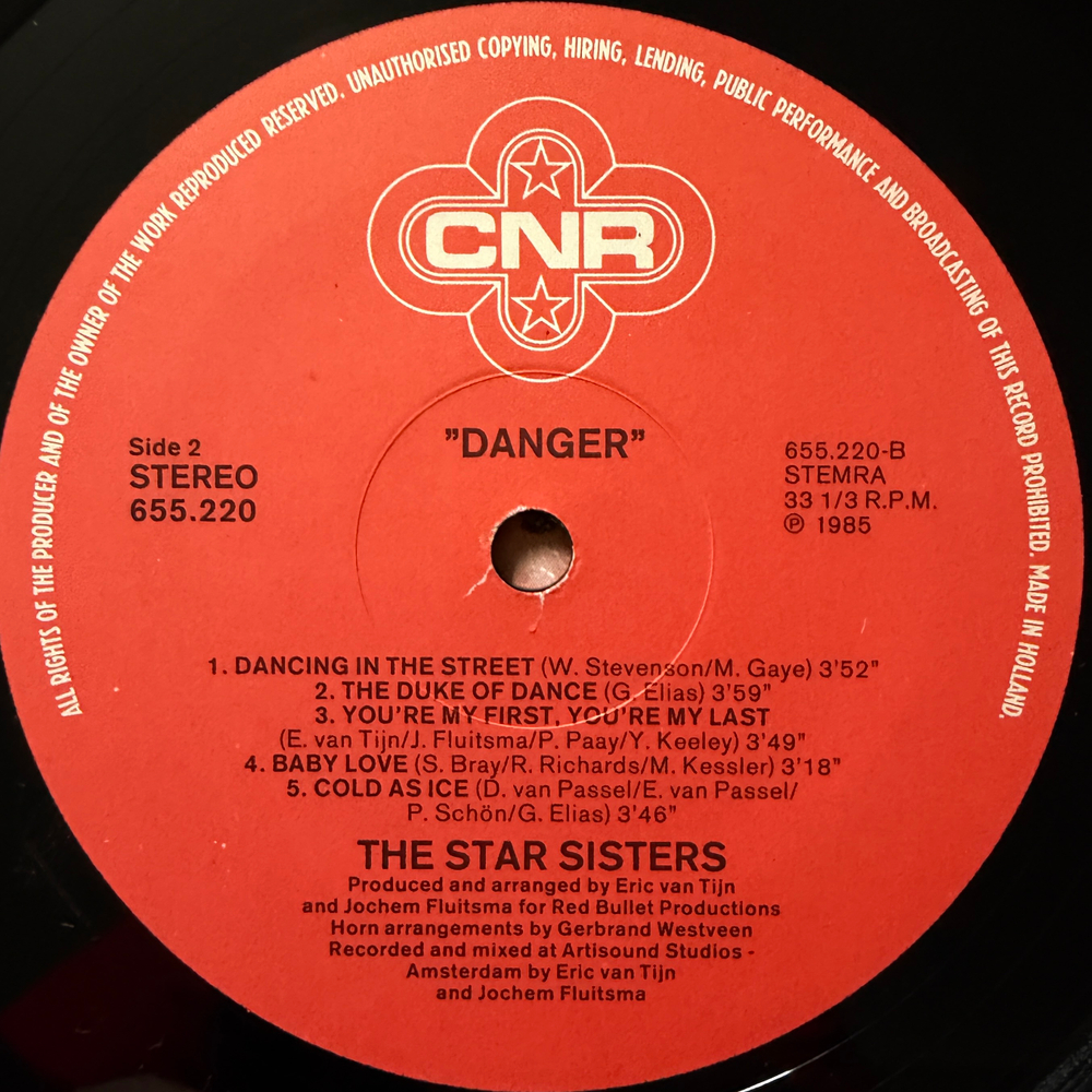 The Star Sisters ‎– Danger (Голландия 1985г.) Т