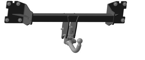 Фаркоп Oris 3556-D2 быстросъёмный на Audi Q7 SUV 2015- (паспорт и сертификат в комплекте,без электрики)