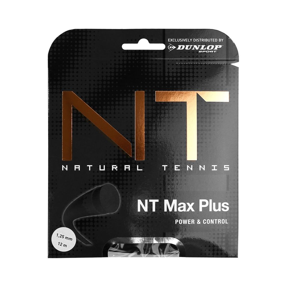 Струны теннисные Dunlop NT Max Plus String Set 12m - Black