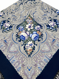 Павловопосадский платок Чародейка зима 1749-14
