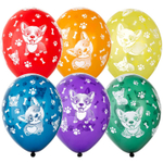 Шар латексный 35см Корги (Ассорти)