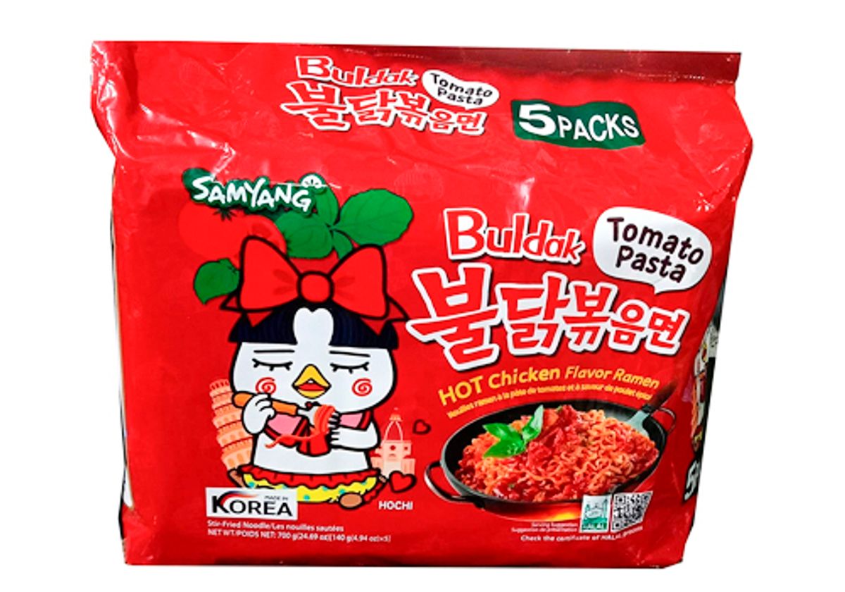 Лапша Рамен Samyang со вкусом курицы и острым соусом, 140г