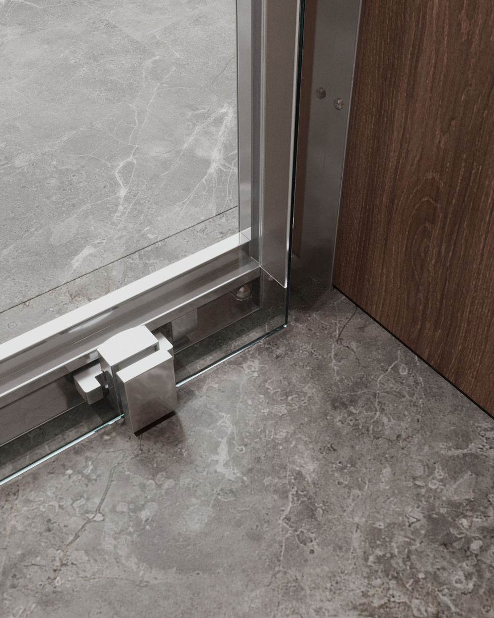 Душевая дверь Cezares MOLVENO-BF-1-120-C-Cr-IV, 120х195, профиль хром, стекло прозрачное