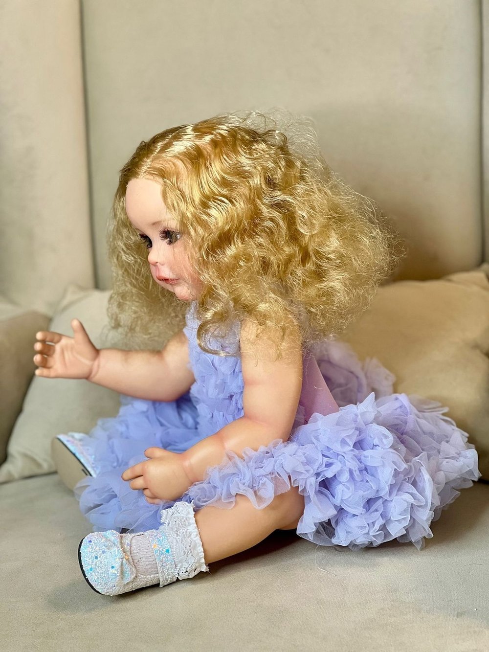 Кукла Реборн виниловая 55см в пакете (FA-554)