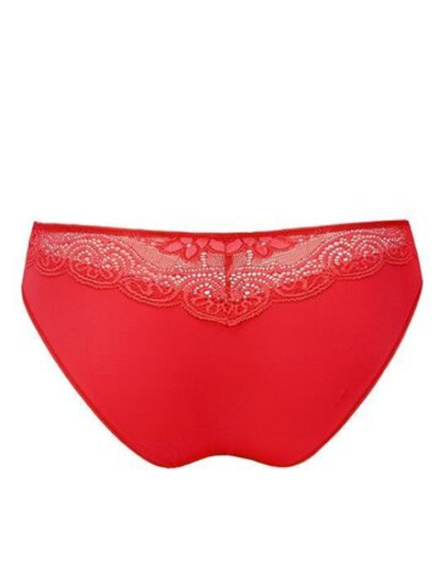 Трусики-слипы Snejanna с кружевом (Размер: 42) (Цвет: красный)