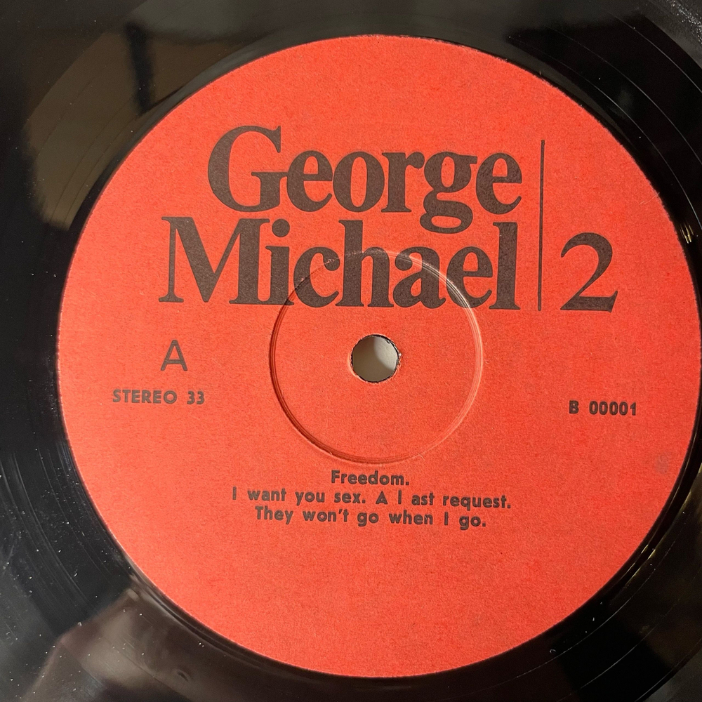 Винтажная виниловая пластинка LP George Michael Freedom (Россия 1992)