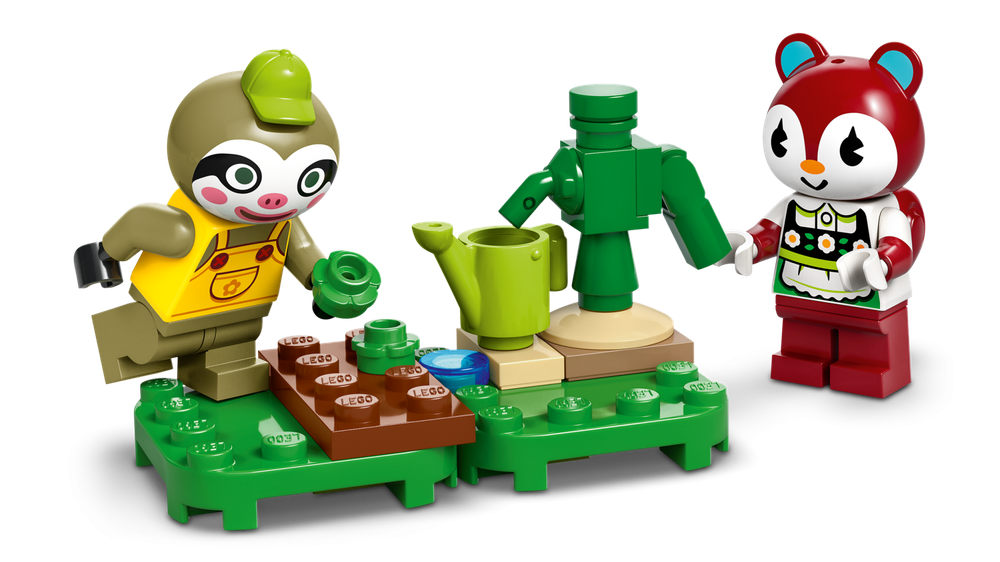 Конструктор Лего Анимал Кроссинг Фургон и магазин в саду Лейфа 77054 | LEGO Animal Crossing Garden Shop 263 детали 7+