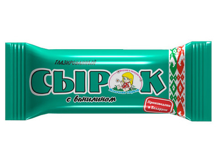 Сырок творожный глазированный "Молочная страна" 23% 50г. с ванилином Минск