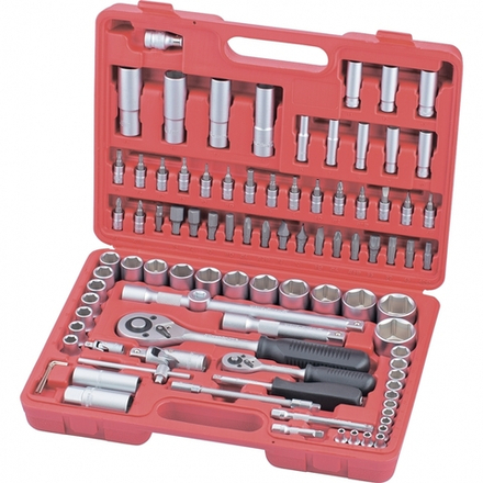 Набор инструмента Matrix, пластиковый кейс, CrV, 94 предмета, 1/2",1/4"