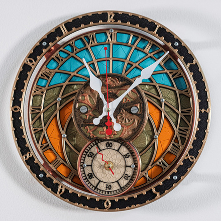 Часы настенные "Башня Волшебника" готические часы в викторианском стиле фэнтези