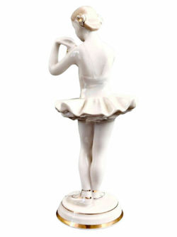 Фарфоровая статуэтка "Балерина с Цветком" ДФЗ Вербилки
