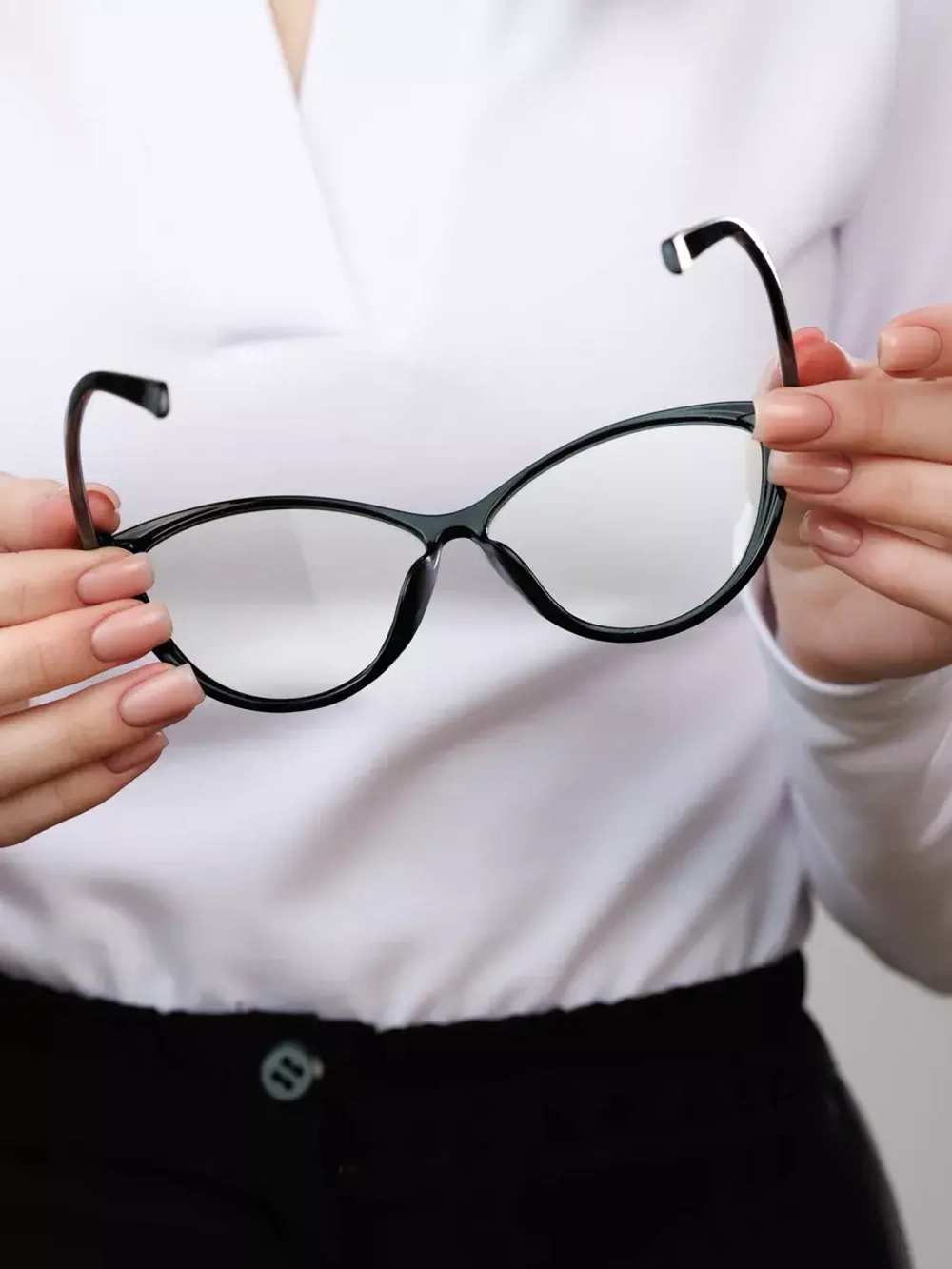 Очки для компьютера имиджевые защитные прозрачные нулевки