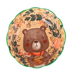 Салатник "Kawaii Forest.Bear" d=15см. v=550мл.(фарфор) (min12) (транспортная упаковка)