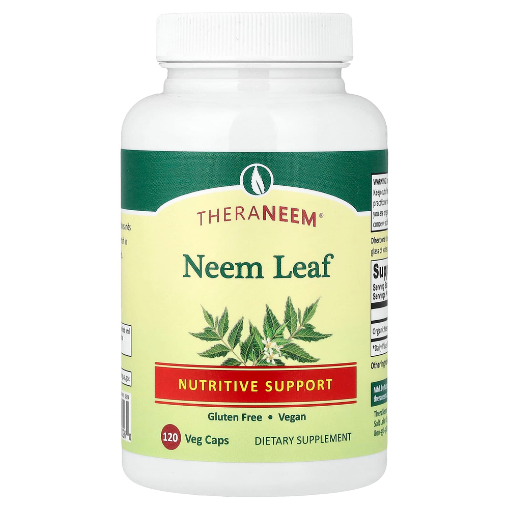 Organix South, TheraNeem Naturals, листья нима, 480 мг, 120 растительных капсул