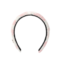 Ободок с розовыми цветами