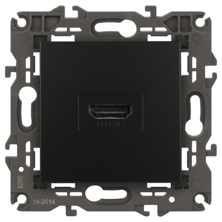 14-3114-05 ЭРА Розетка HDMI, IP20, Эра Elegance, антрацит