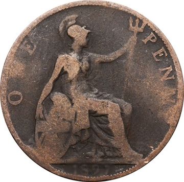 1 пенни 1895-1901 Великобритания