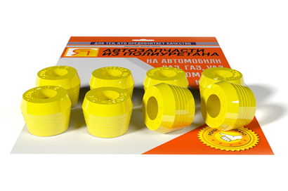 РК Втулки амортизатора задней ВАЗ 2101-07, 2121, 21213 (ТЭП) (8шт.) (ж) 11Р желтый