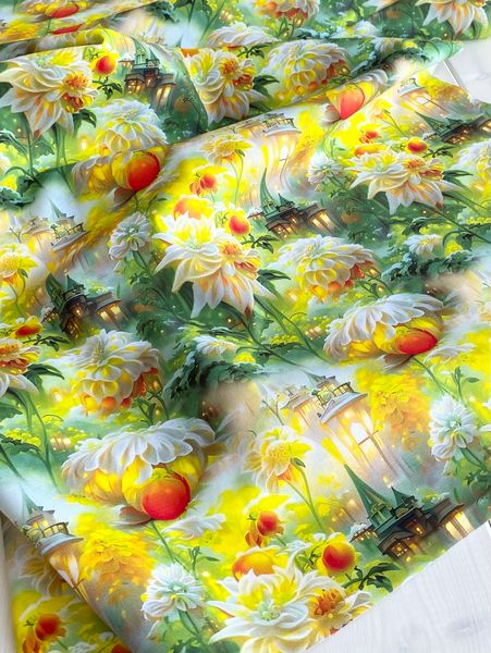 ФЭНТЕЗИ ЛИМОННОЕ 100% хлопок Handmade Fabrics 3