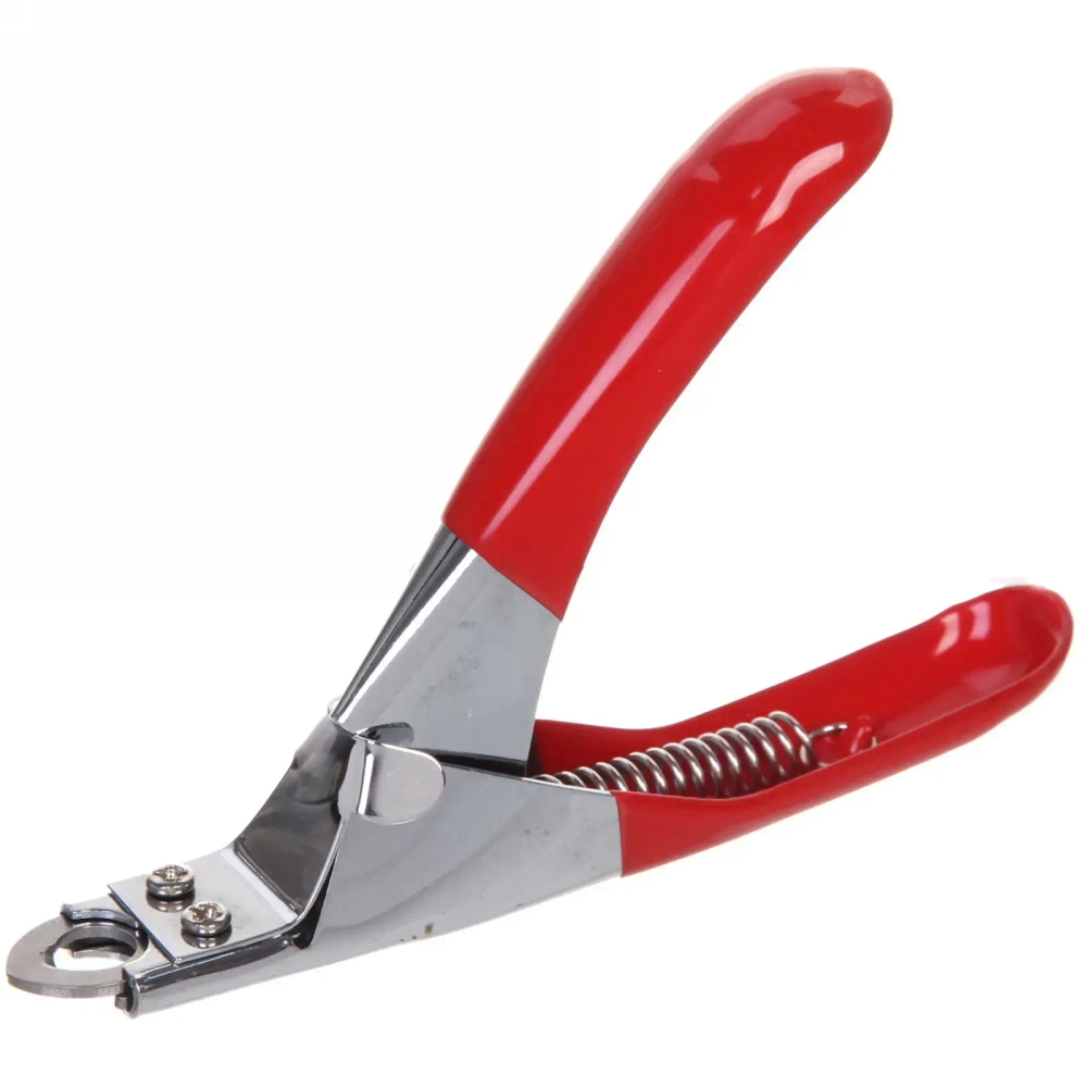 Когтерез для животных «ЗООУЛЬТРА», механизм гильотина, цвет красный, 12см