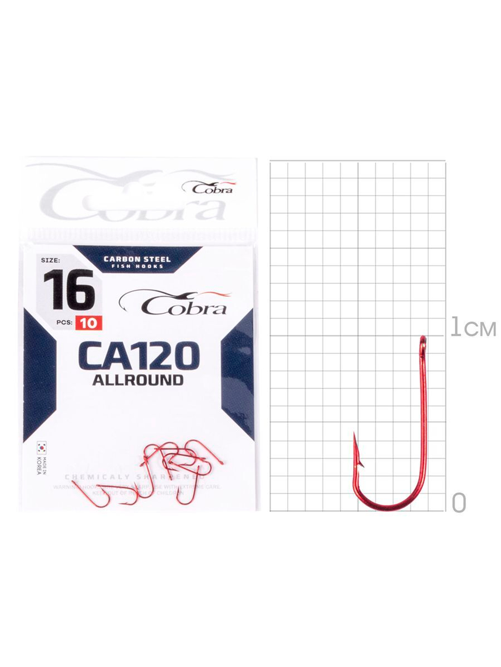 Крючки Cobra Allround MIRAGE серии CA120 размер 012 (упк.10шт.)