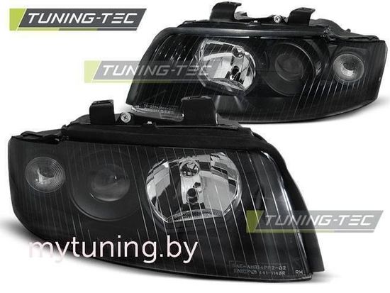 Передние фары black для Audi A4 B6