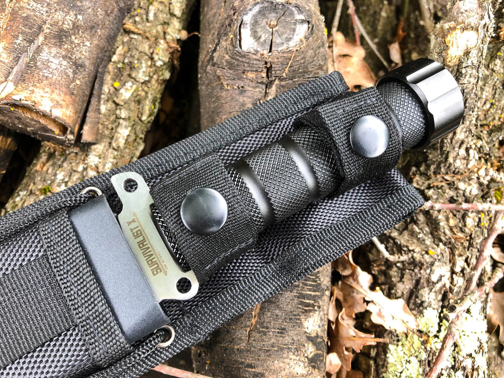 Нож выживания Survivalist Z D2 StoneWash Serrated