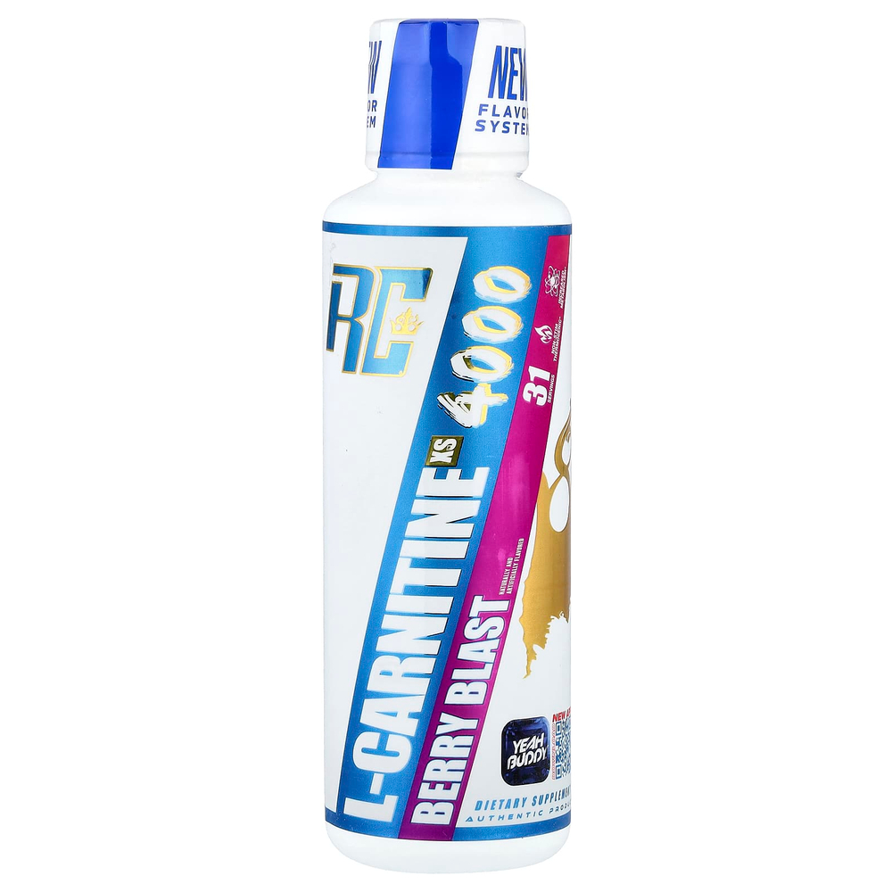 Ronnie Coleman, L-карнитин RS™ 4000, ягодный вкус, 465 мл (15,72 жидк. унции)