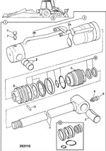 Ремкомплект гидроцилиндра фронтальной стрелы (50х80) | 991/00102, 991/20022, 991/20010 | Турция