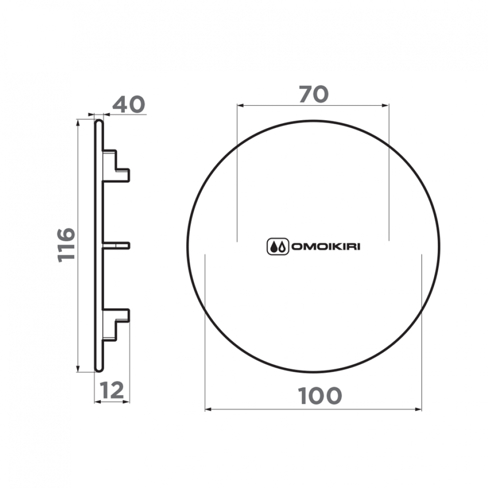 Декоративная накладка для выпуска в цвете античная латунь