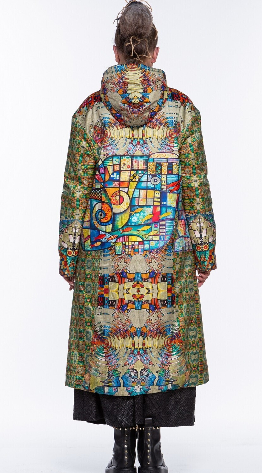 Пальто "Витраж", по мотивам живописи Тани МакКабе