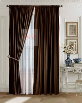 XL-комплект штор Ницца (венге)