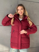 Куртка осенняя капюшоном удлиненная