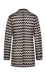 Жакет MARC AUREL 3819 черно-белый вязка