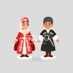 Малые стойки "Осетинский костюм"