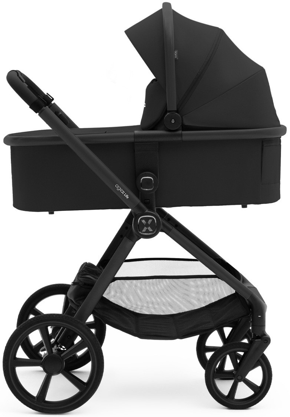Коляска Agex Life 3 в 1 матовая рама с автокреслом i-Safe S Grey ALB583 Black (Черный)