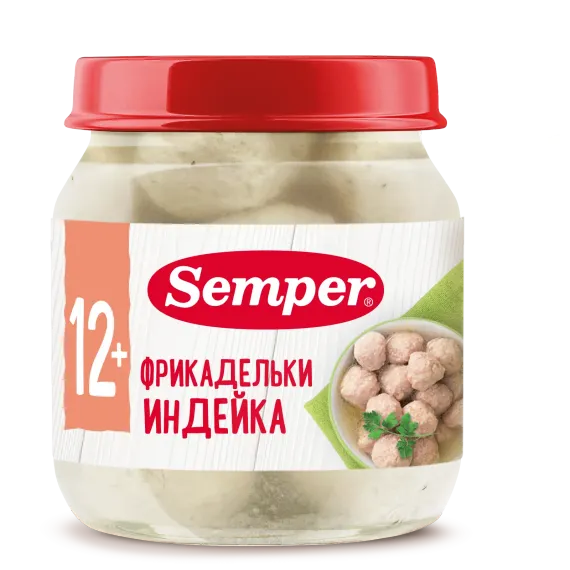 Фрикадельки Semper индейка 100г с 12 месяцев