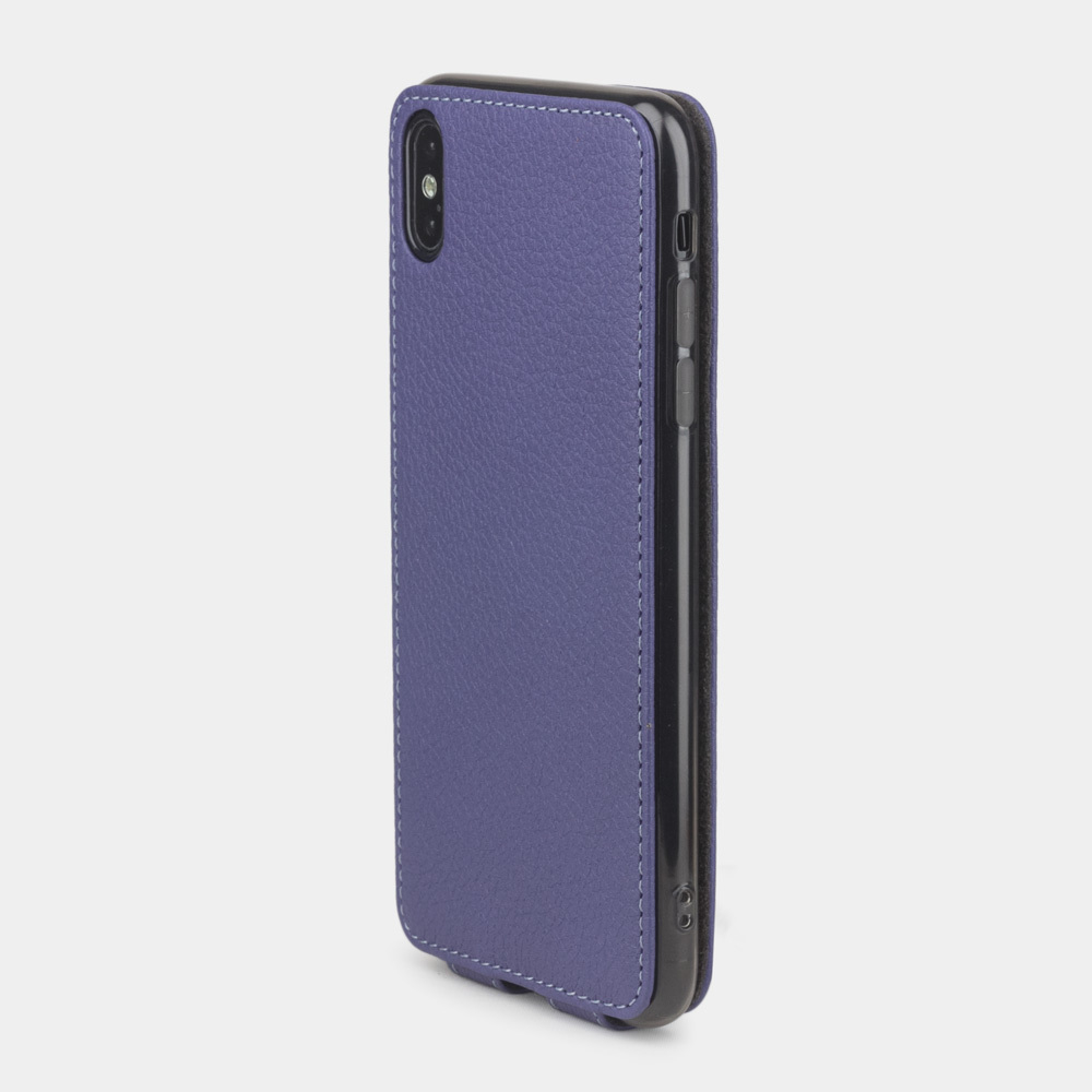 Чехол для iPhone XS Max из натуральной кожи теленка, цвета сирени