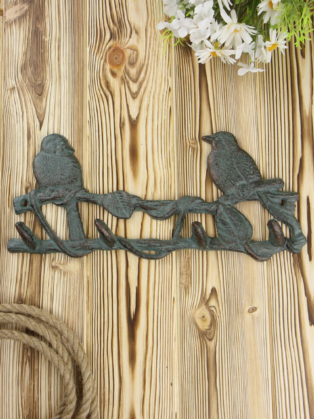 Iron Garden Вешалка настенная "Птички", 4 крючка