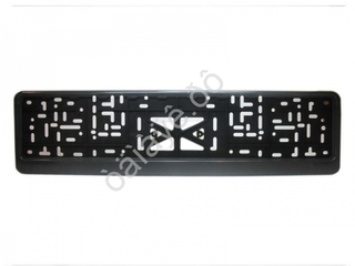 Рамка под номер пластик Черная защелка Без надписи Новосибирск (шт) 112/3-STD-ч/2234