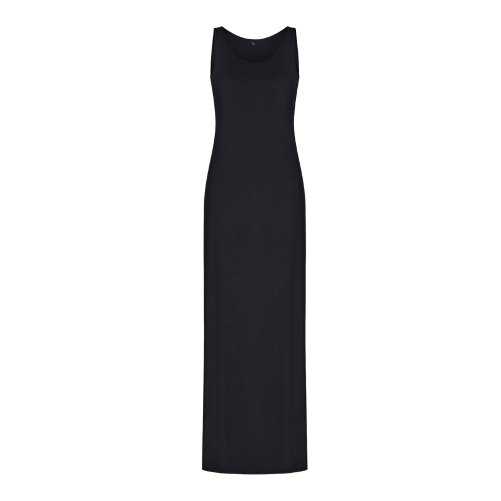 Платье макси из трикотажа